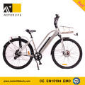 MOTORLIFE / OEM EN15194 bicicleta eléctrica de la VENTA CALIENTE 36v 250w 700C, batería de ión de litio de la bicicleta eléctrica de 36v 10.4ah